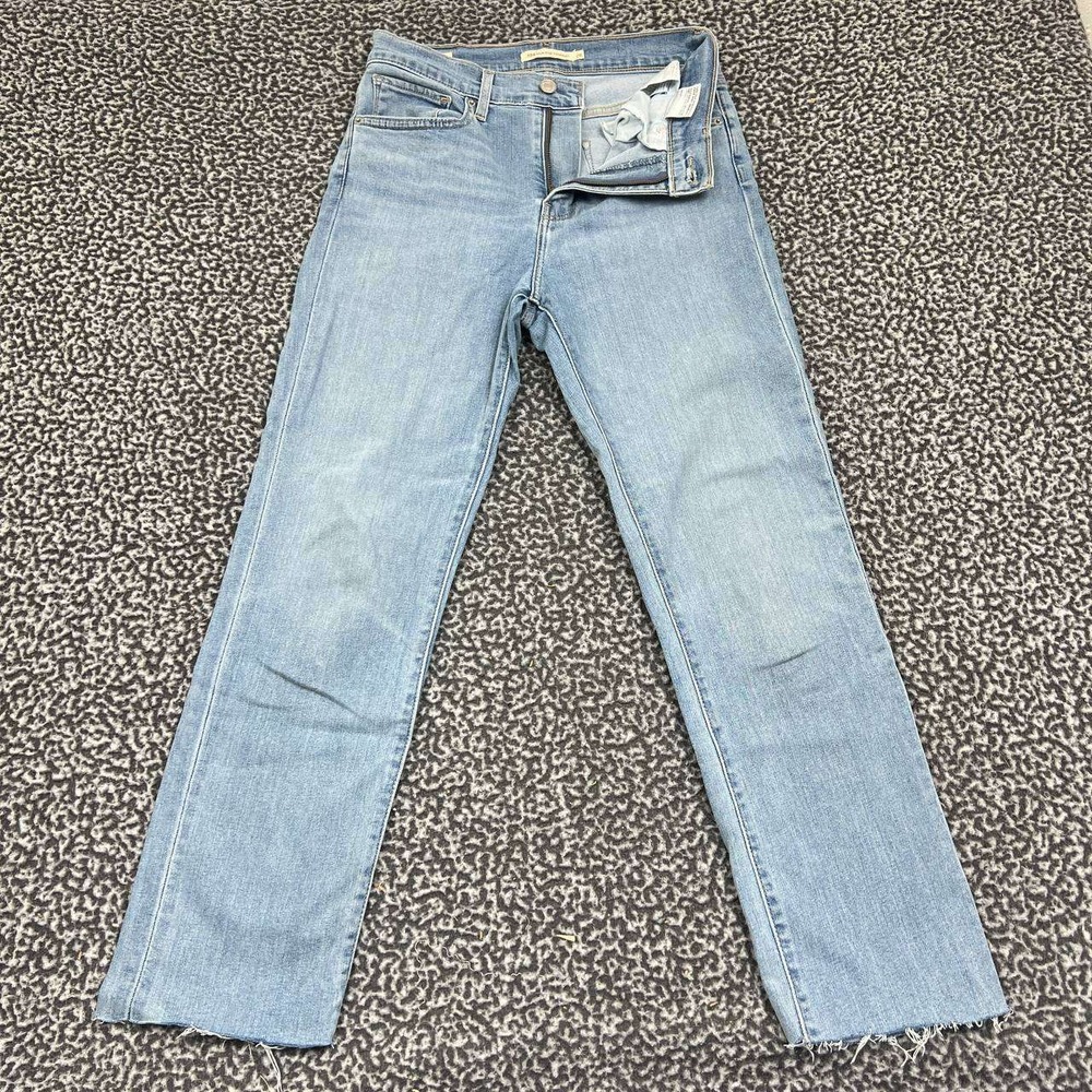 Levi's Jeans Women 28x26 Blue Denim Pants High Rise Straight Outdoor Pockets